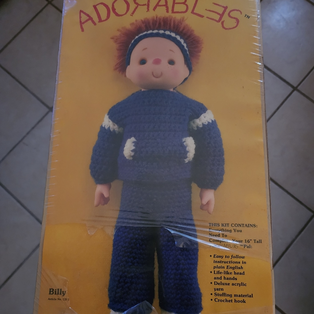 *NEW* Adorables 16" Crochet Boy Doll Kit